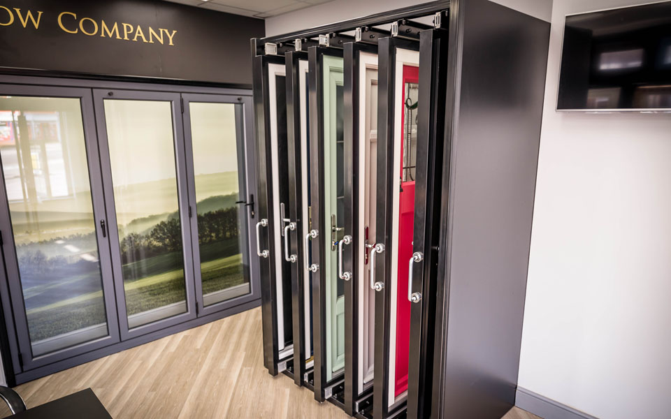 Virtual tour showroom door samples